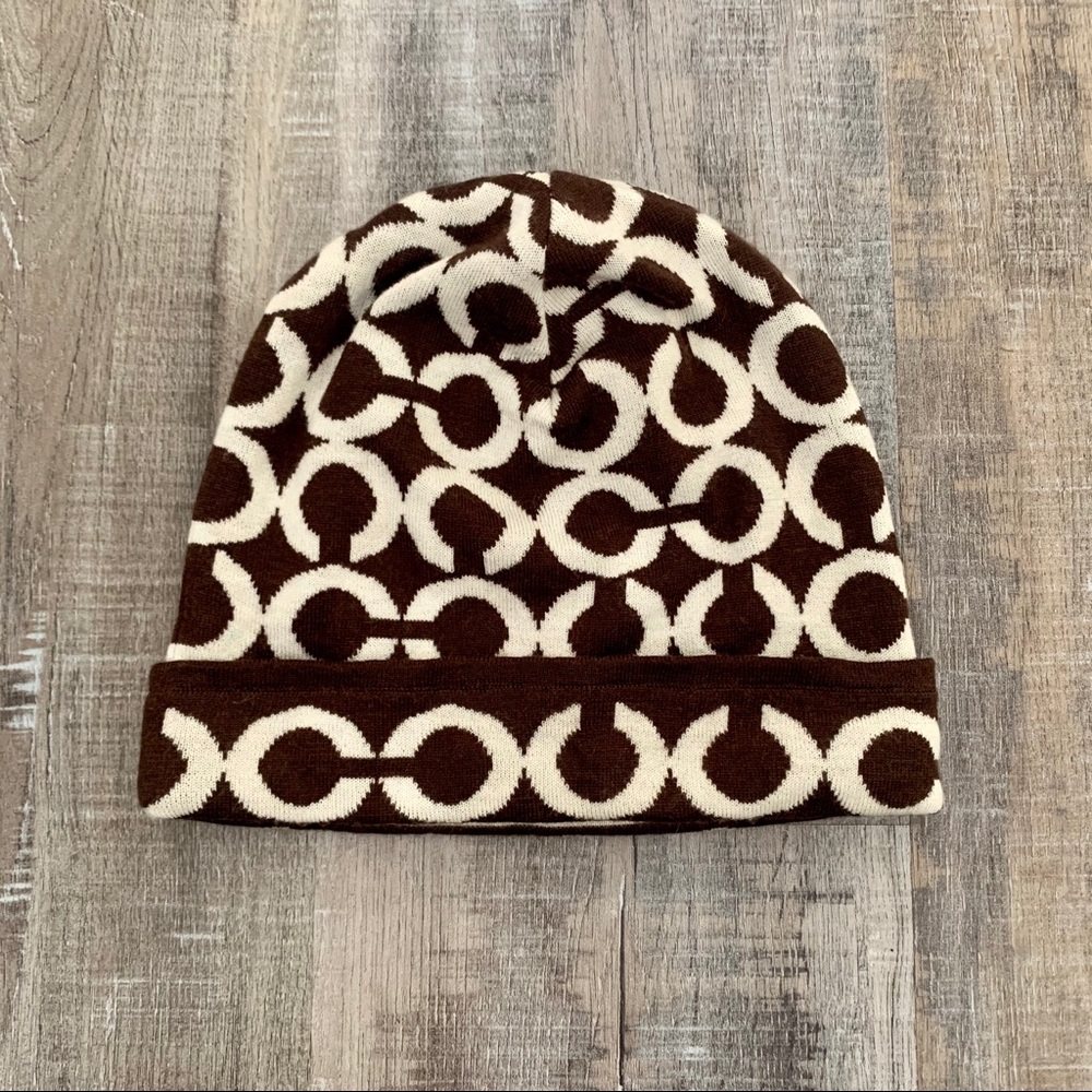 COACH merino wool beanie